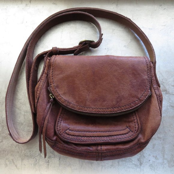 Lucky Brand Handbags - Lucky Brand Small Stash Crossbody Bag in Bourbon